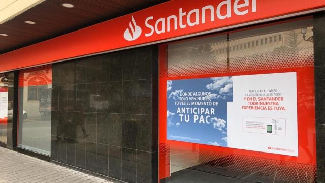 Una sucursal del Banco Santander.