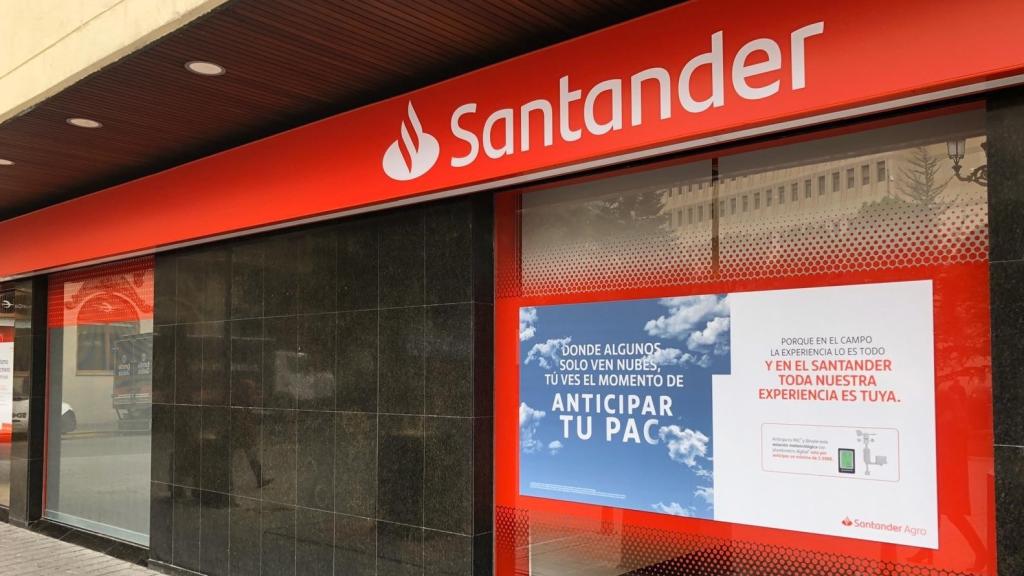 Una sucursal del Banco Santander.