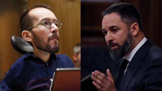 Pablo Echenique y Santiago Abascal.