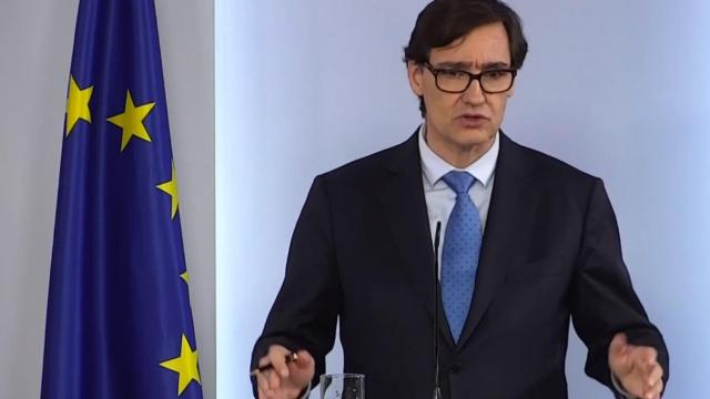 Salvador Illa, ministro de Sanidad, en rueda de prensa.
