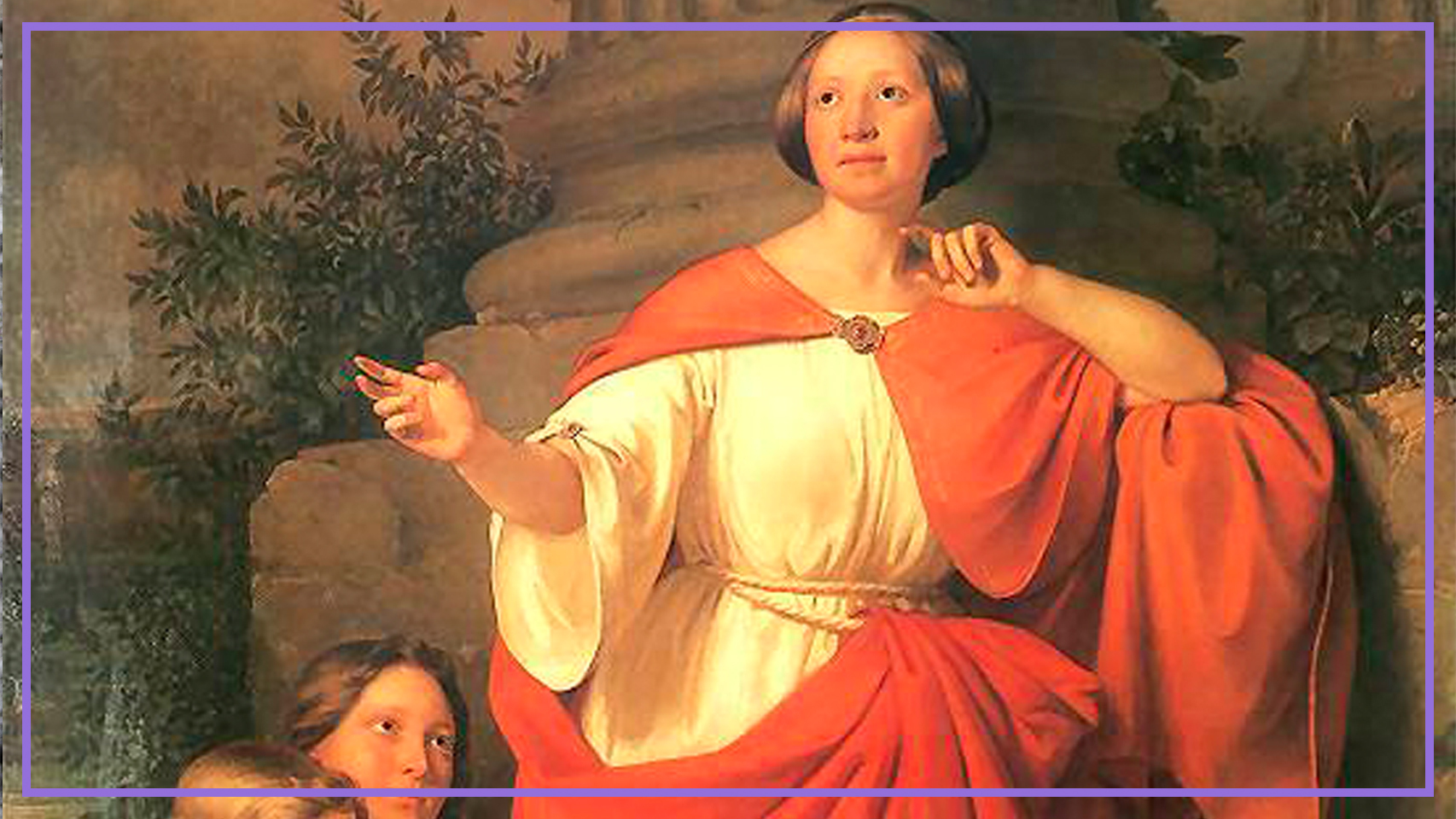 Retrato de Jadwiga Łuszczewska como Diotima, Józef Simmler, 1855.