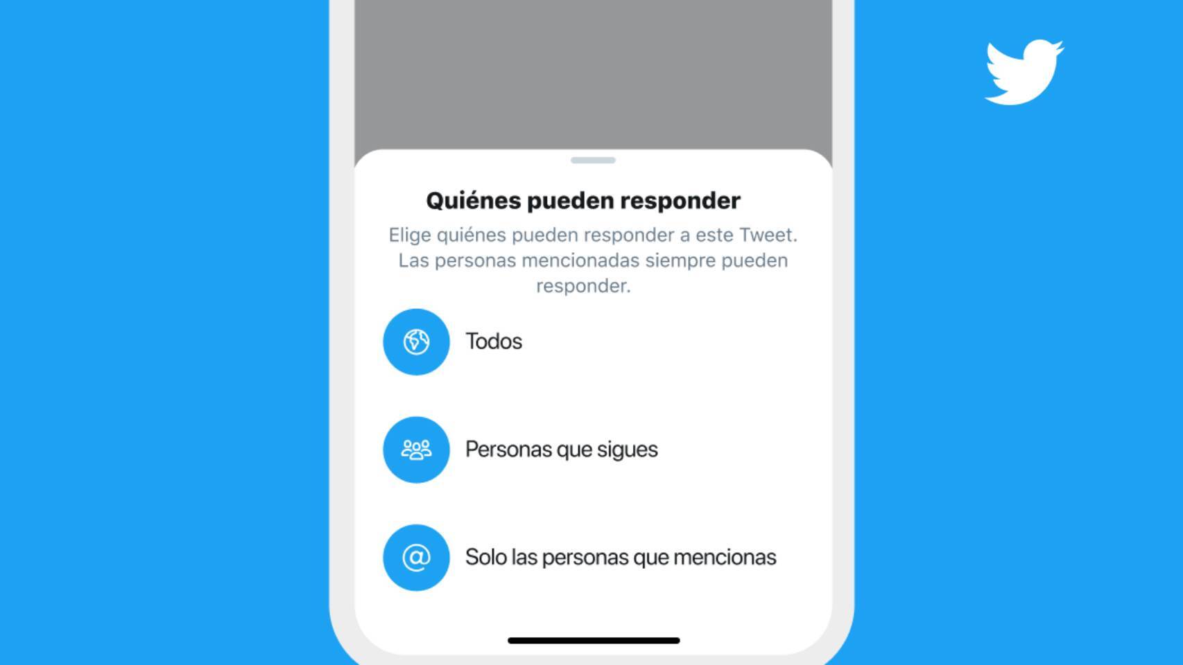 Nuevo método de respuesta de Twitter