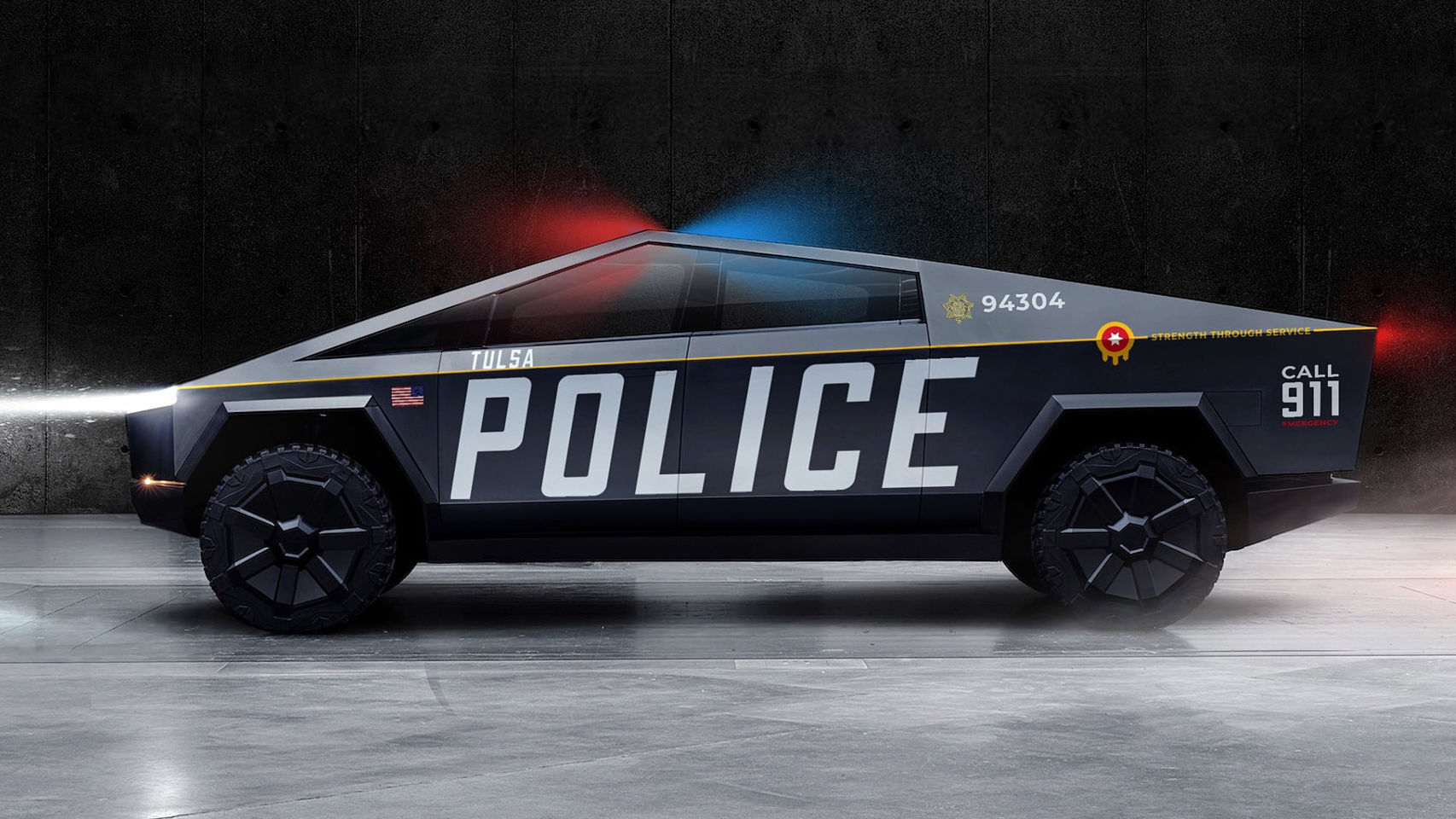 Tesla Cybertruck para Policía.