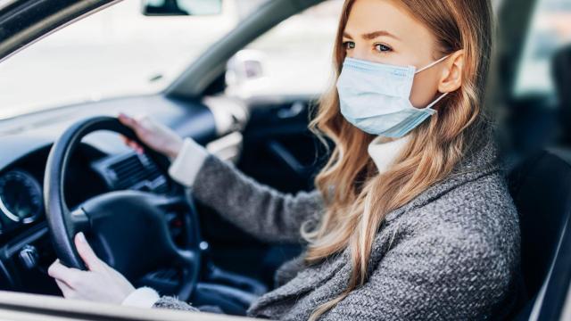 Mascarillas en coches