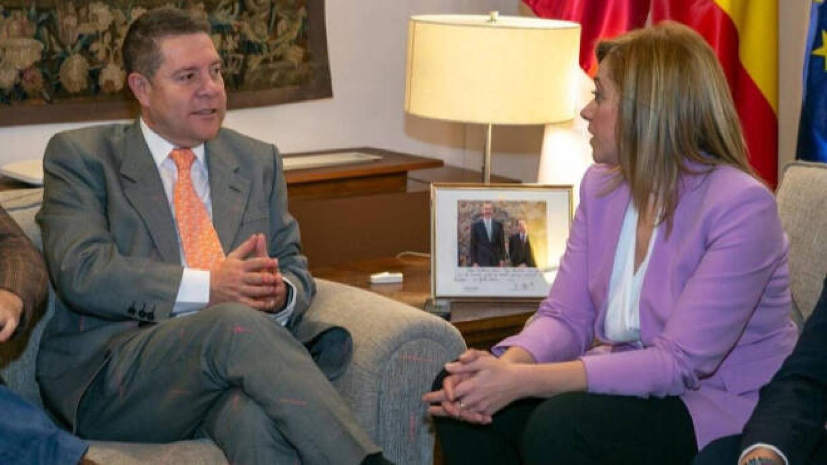 Emiliano García-Page y Carmen Picazo