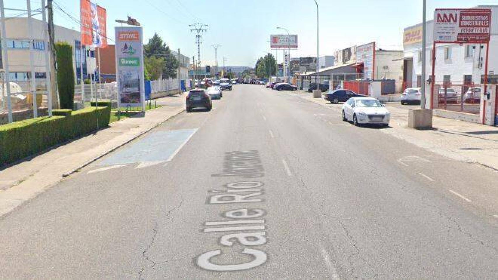 Calle Jarama del Polígono Industrial de Toledo