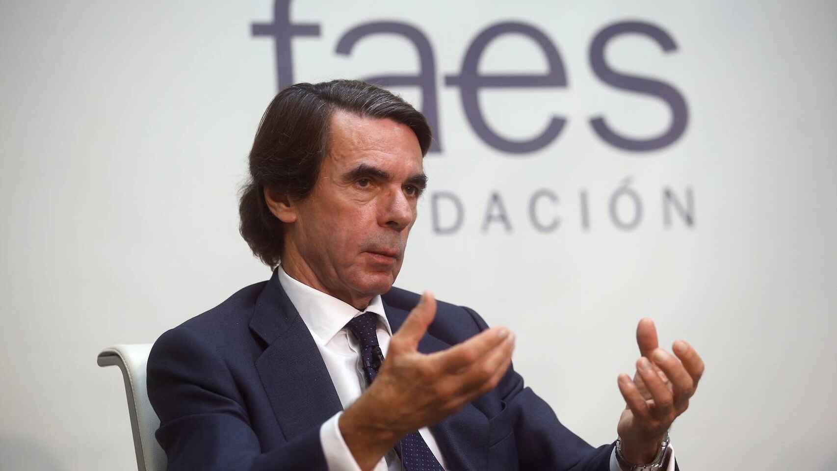 José María Aznar, expresidente del Gobierno y presidente de Faes.
