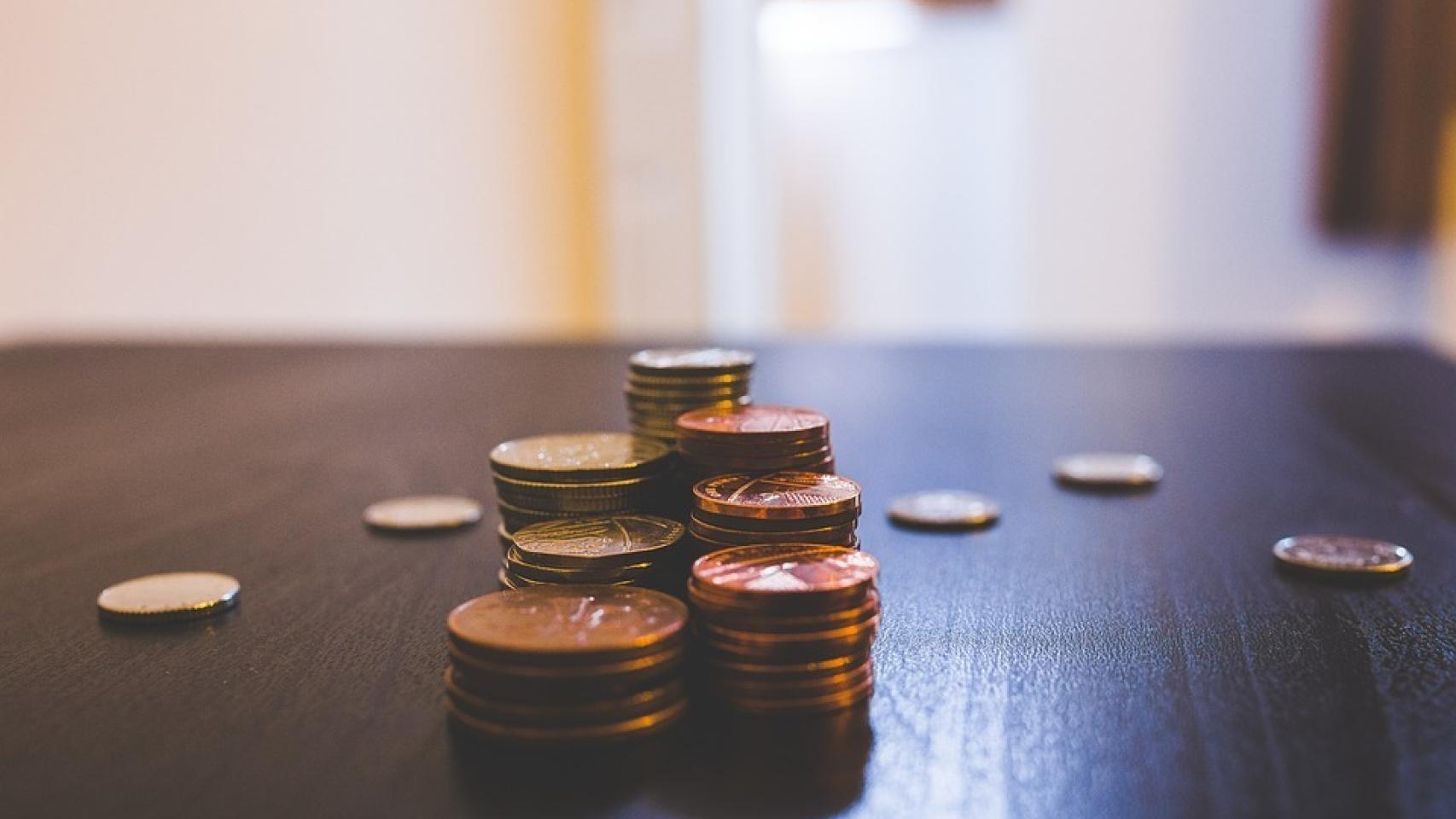 Imagen de unas monedas.