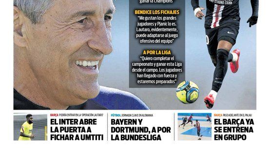 La portada del diario SPORT (23/05/2020)