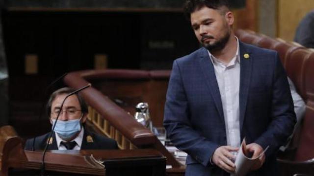 Gabriel Rufián en el Congreso de los Diputados.