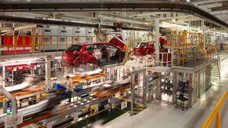 imagen de una de las líneas en la fábrica de Seat Martorell.