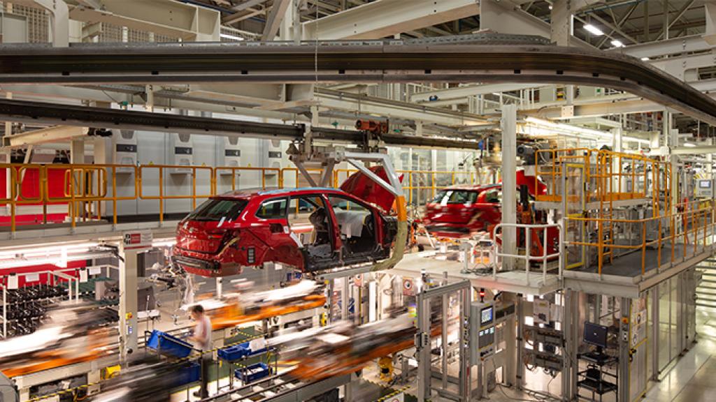 Imagen de una de las líneas en la fábrica de Seat Martorell.
