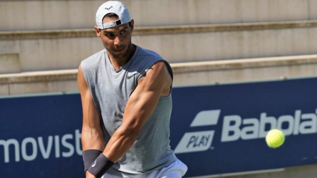 Rafa Nadal, en su academia de Manacor