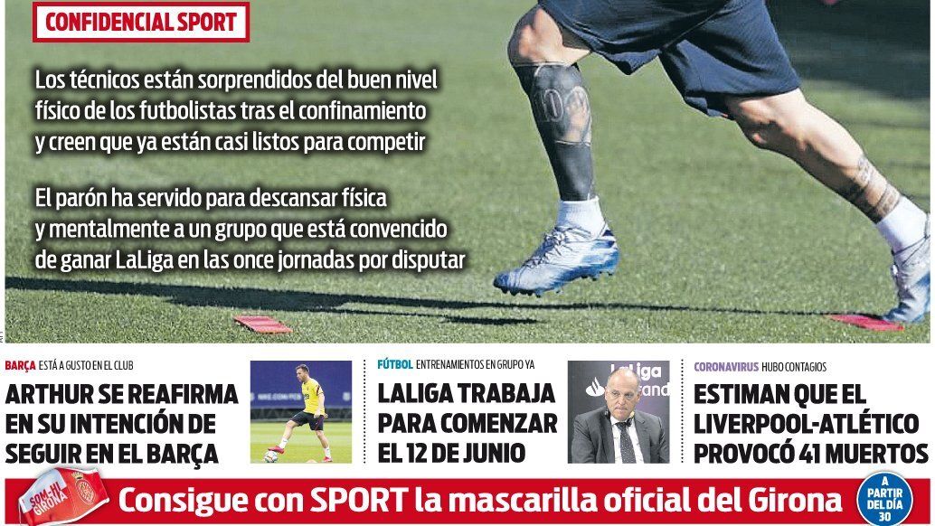 Portada Sport (25/05/20)