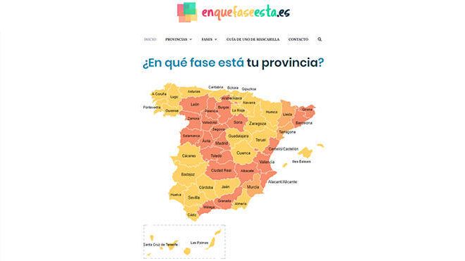 Portada de la web diseñada por Creative Studio.