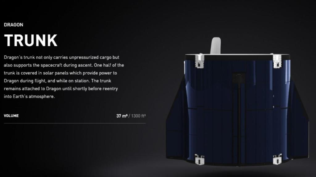 Tunk, el maletero de la Crew Dragon