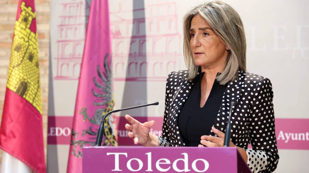 Milagros Tolón, este martes en el Ayuntamiento de Toledo (Ó. HUERTAS)