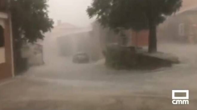 Una imagen de la tormenta de Trijueque compartida en Twitter por CMM