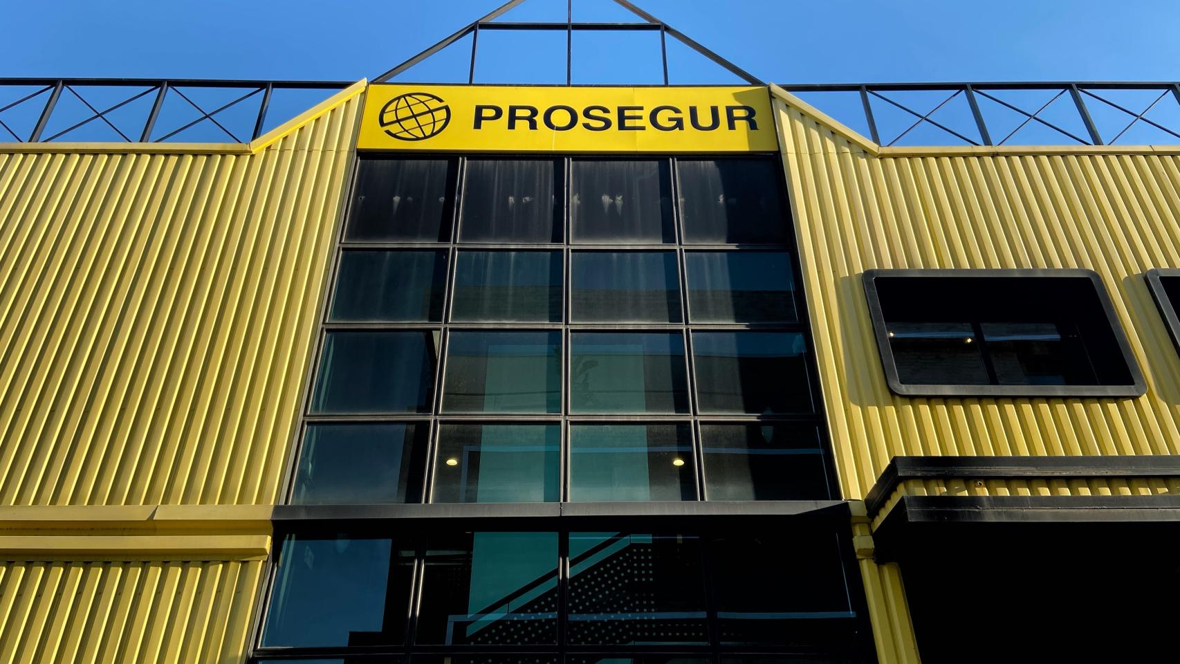 Fachada exterior de las oficinas de Prosegur.