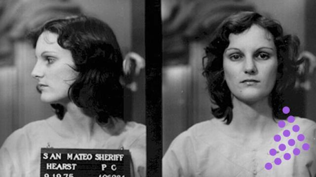 Patty Hearst, tras ser arrestada.