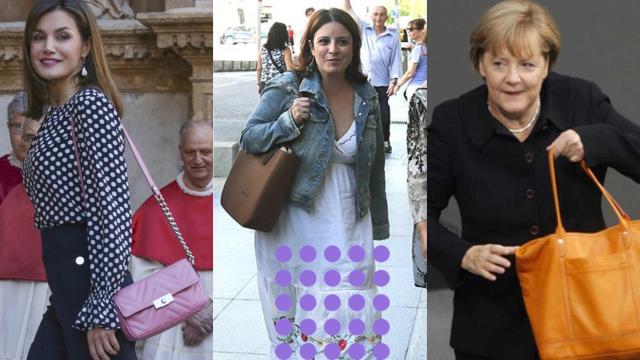 Letizia, Adriana Lastra y Angela Merkel.