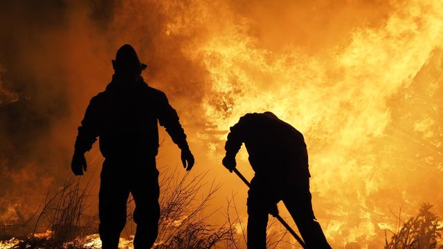 Imagen de archivo de un incendio.