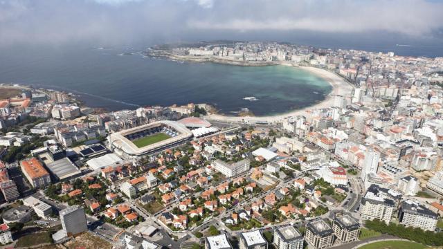 A Coruña desde el aire.