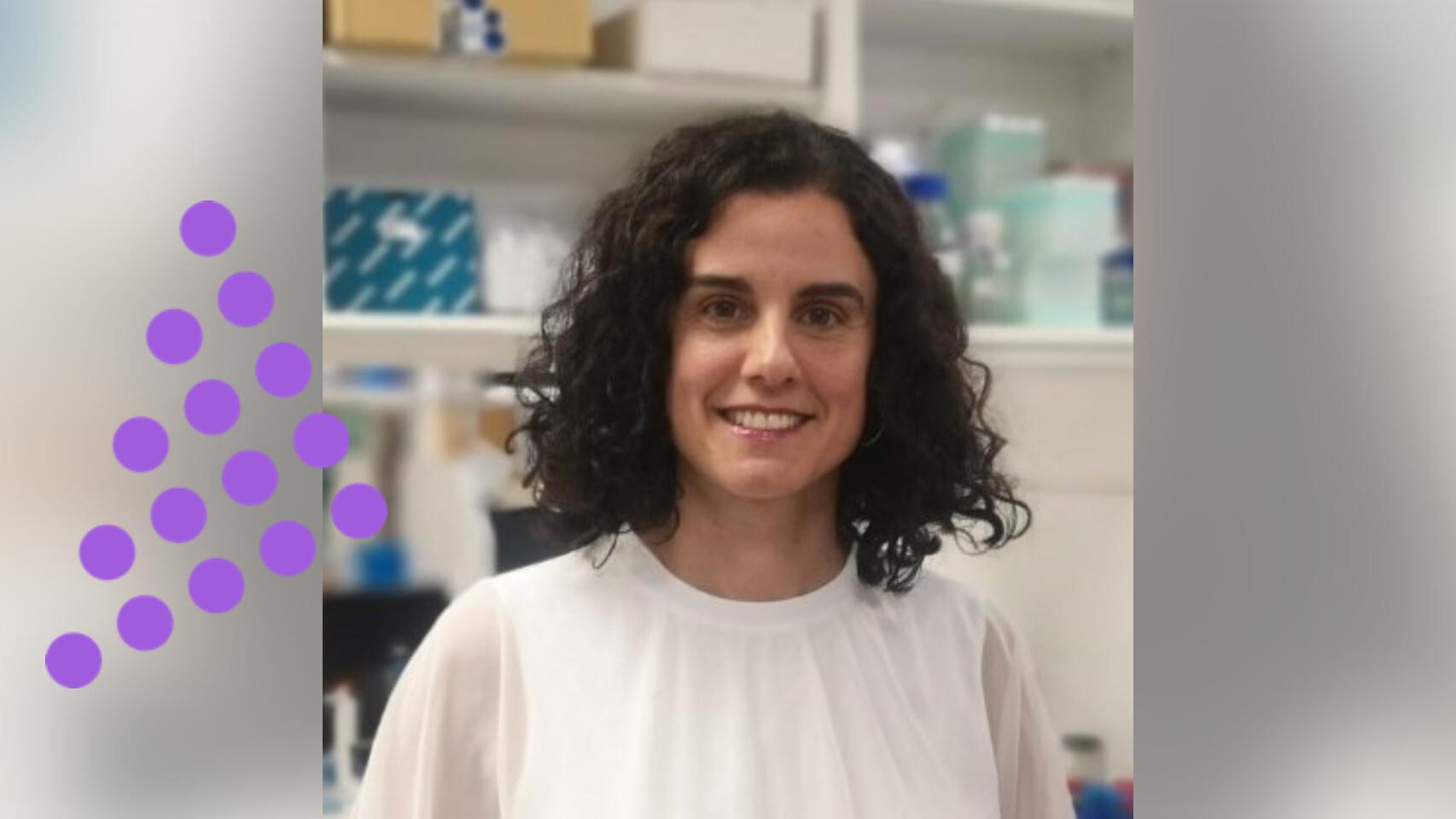 Laura Valle en el laboratorio.