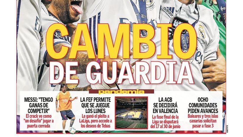 La portada del diario AS (28/05/2020)