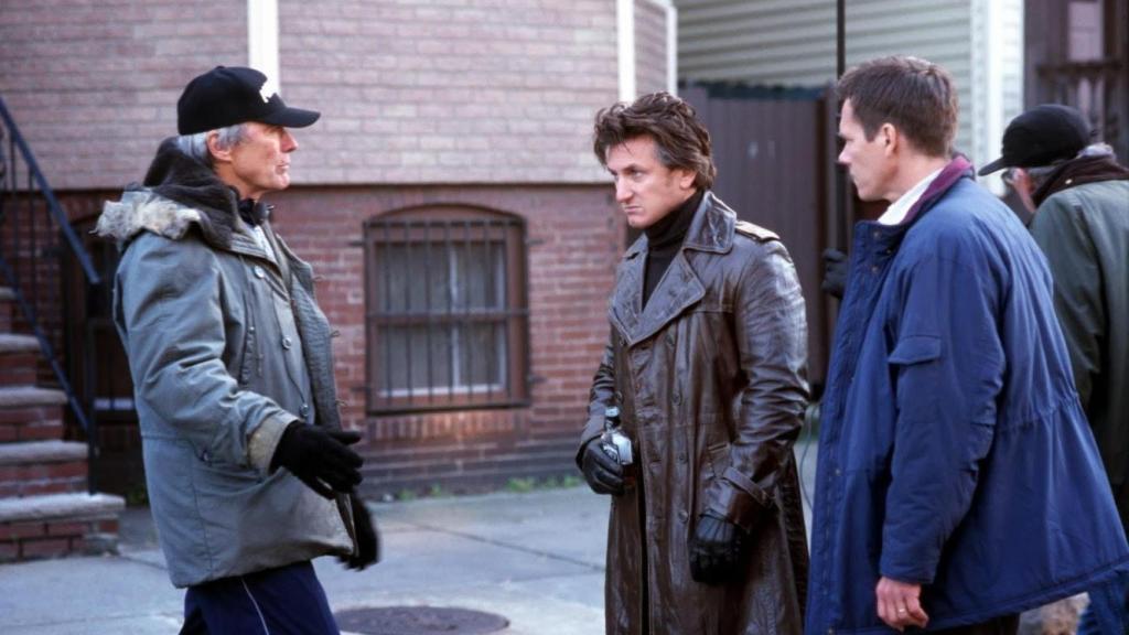 Clint Eastwood en el rodaje de Mystic River.
