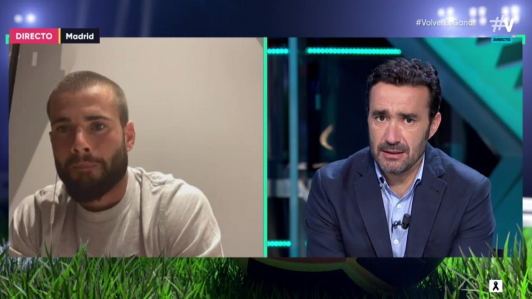 Nacho Fernández, junto a Juanma Castaño en El Partidazo de #Vamos