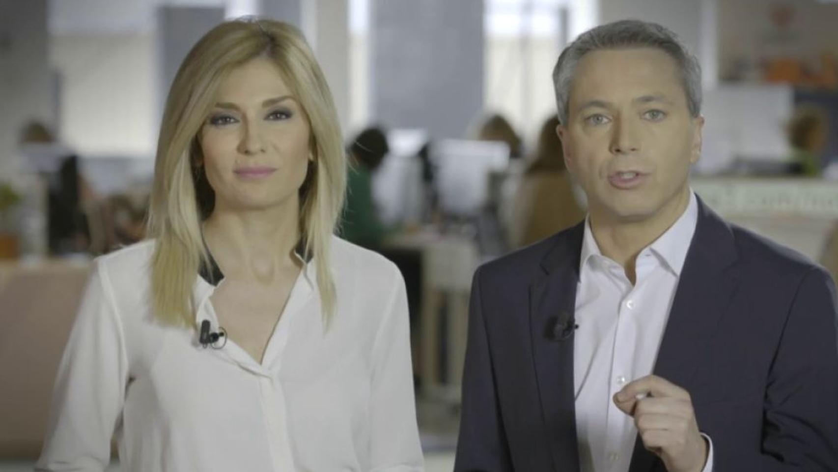 Sandra Golpe y Vicente Vallés (Atresmedia)