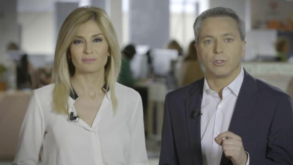 Sandra Golpe y Vicente Vallés (Atresmedia)