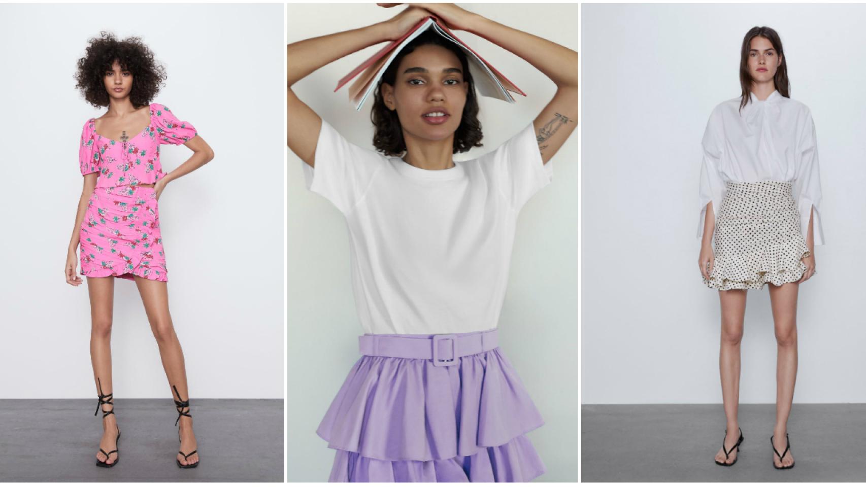 Estas son algunas de las minifaldas de Zara.