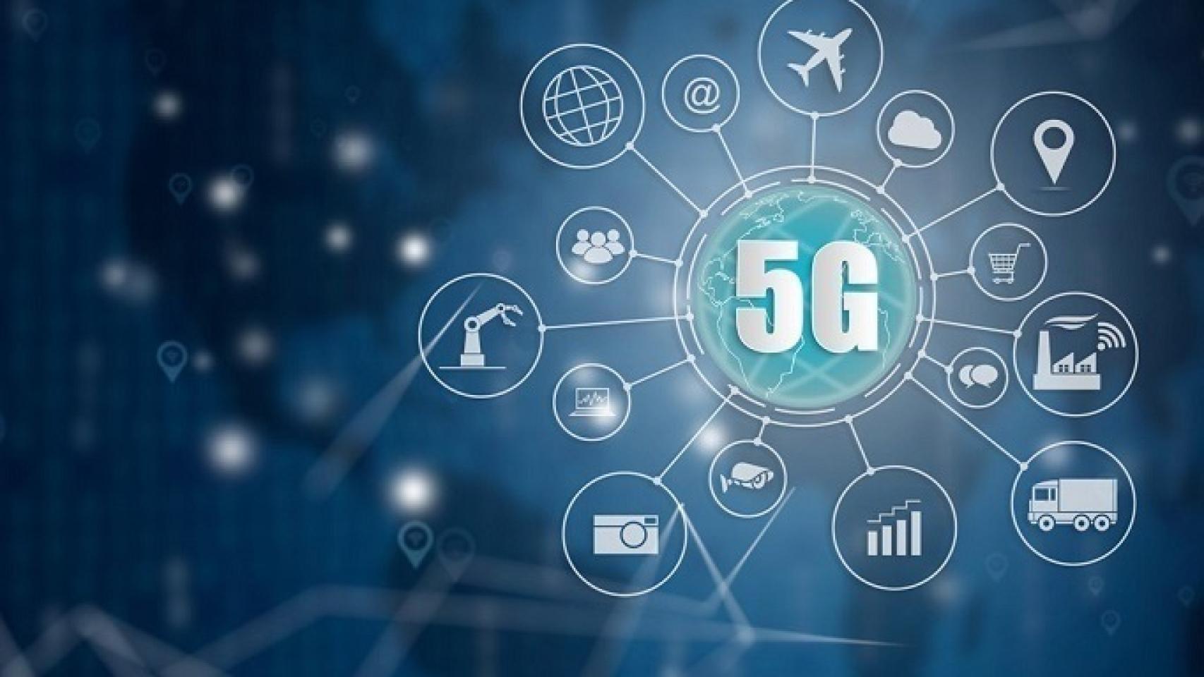 Imagen de recurso de una red 5G.