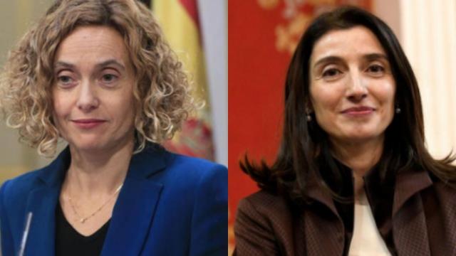 La presidenta del Congreso Meritxell Batet, y la del Senado Pilar Llop.