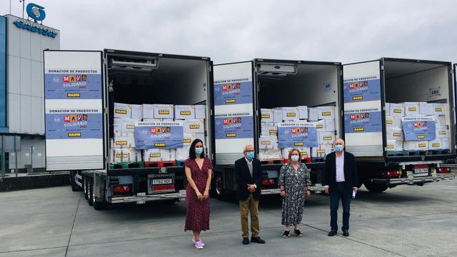 Gadis entrega 48 toneladas de productos a 11 bancos de alimentos, como el de A Coruña