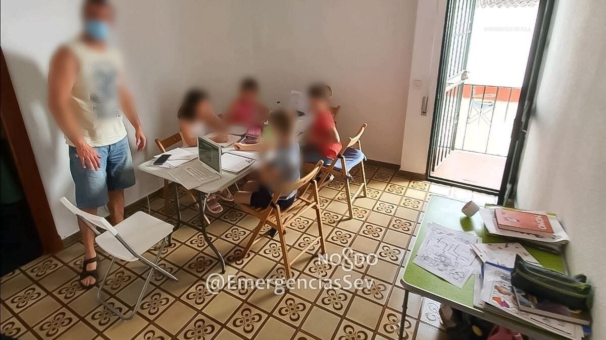 La guardería clandestina, a escasos metros de la Plaza del Pumarejo de Sevilla.