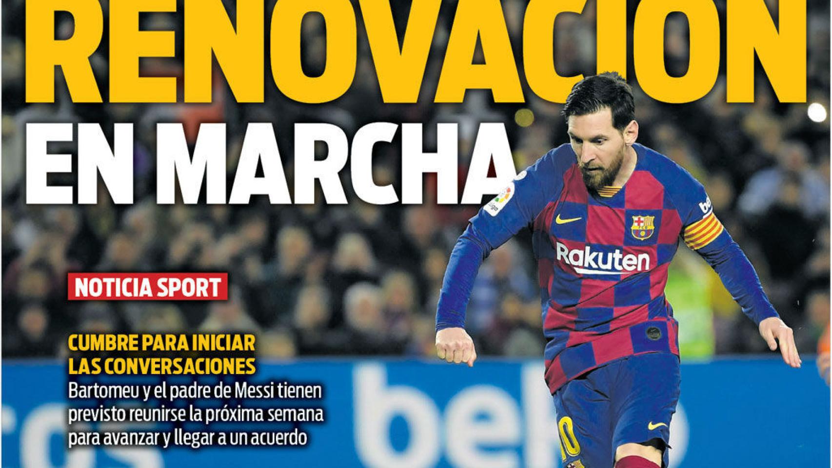 La portada del diario SPORT (06/06/2020)