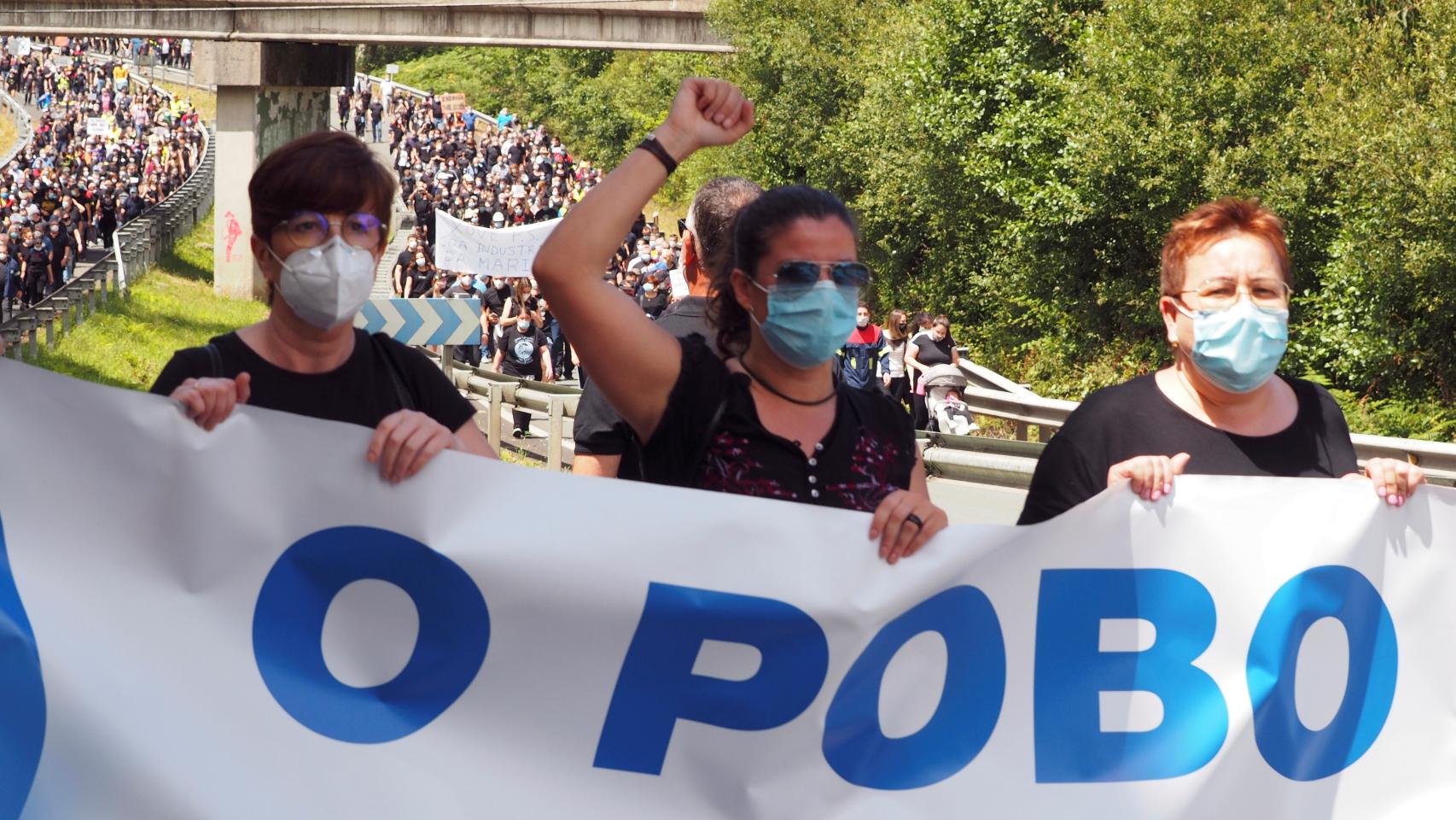 Manifestación en Xove.