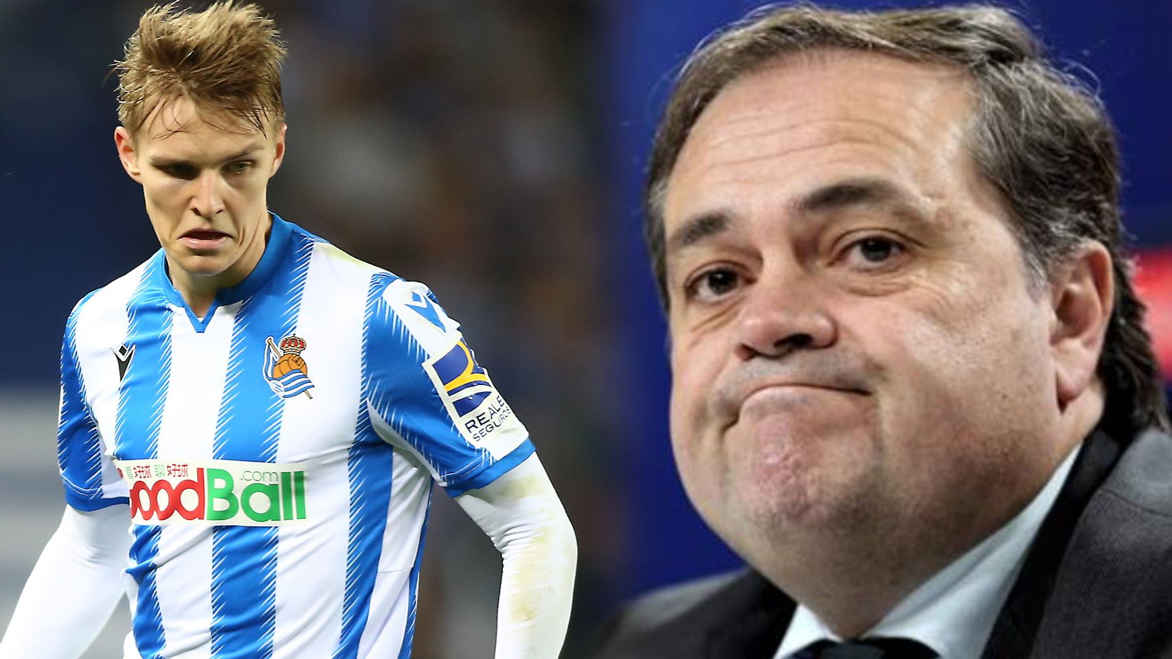 Martin Odegaard y Jokin Aperribay