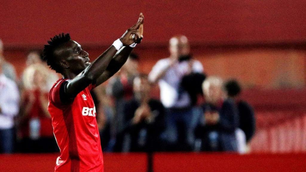 Lago Junior, durante un partido con el Mallorca en la temporada 2019/2020