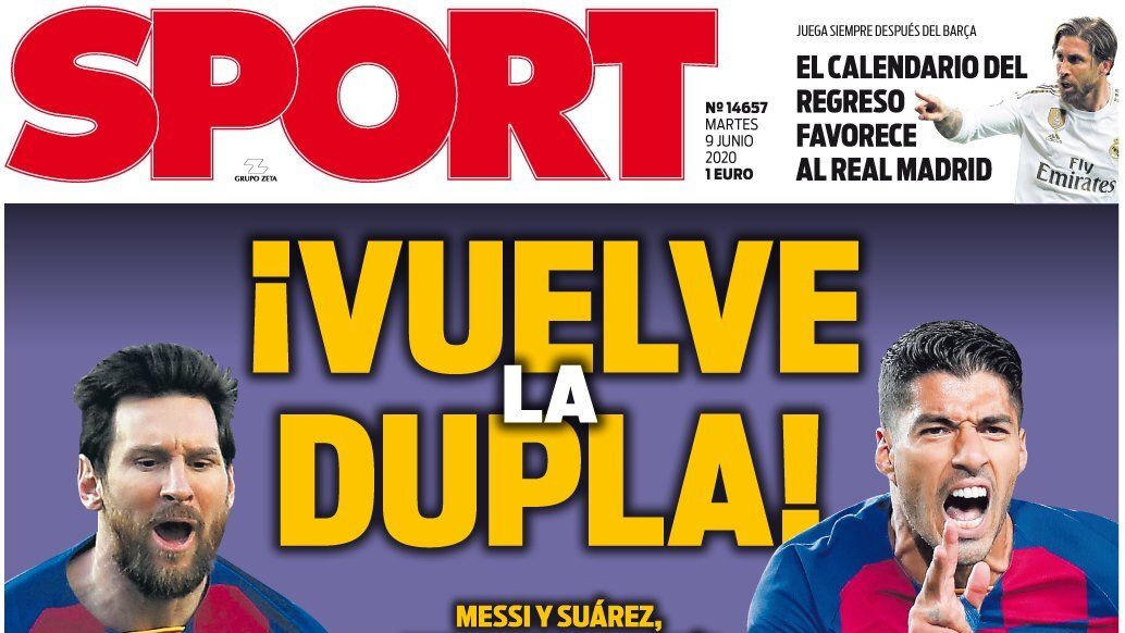 Portada Sport (09/06/20)
