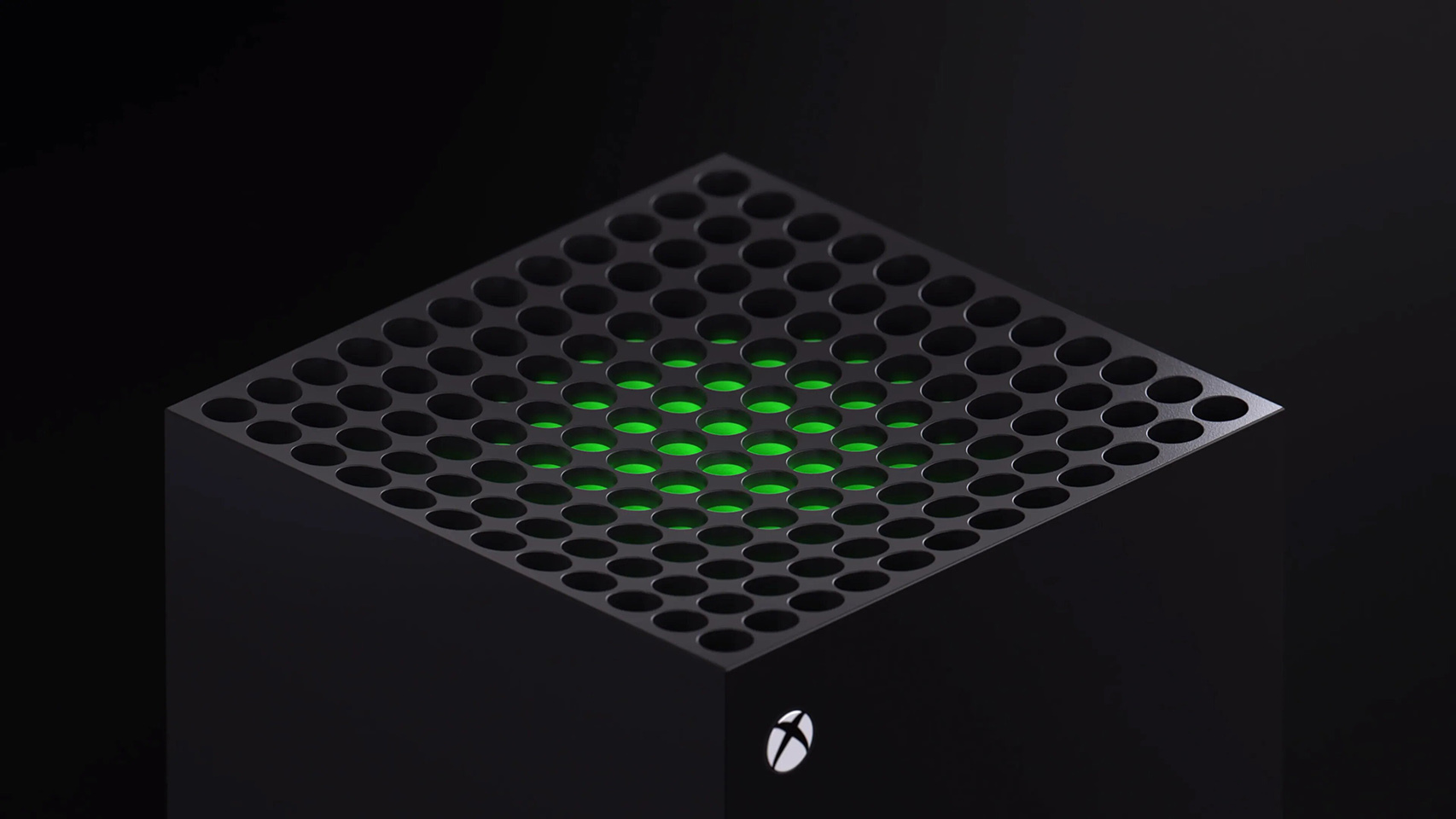 Parte superior de una Xbox Series X.