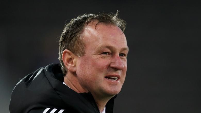 Michael O'Neill, durante un partido