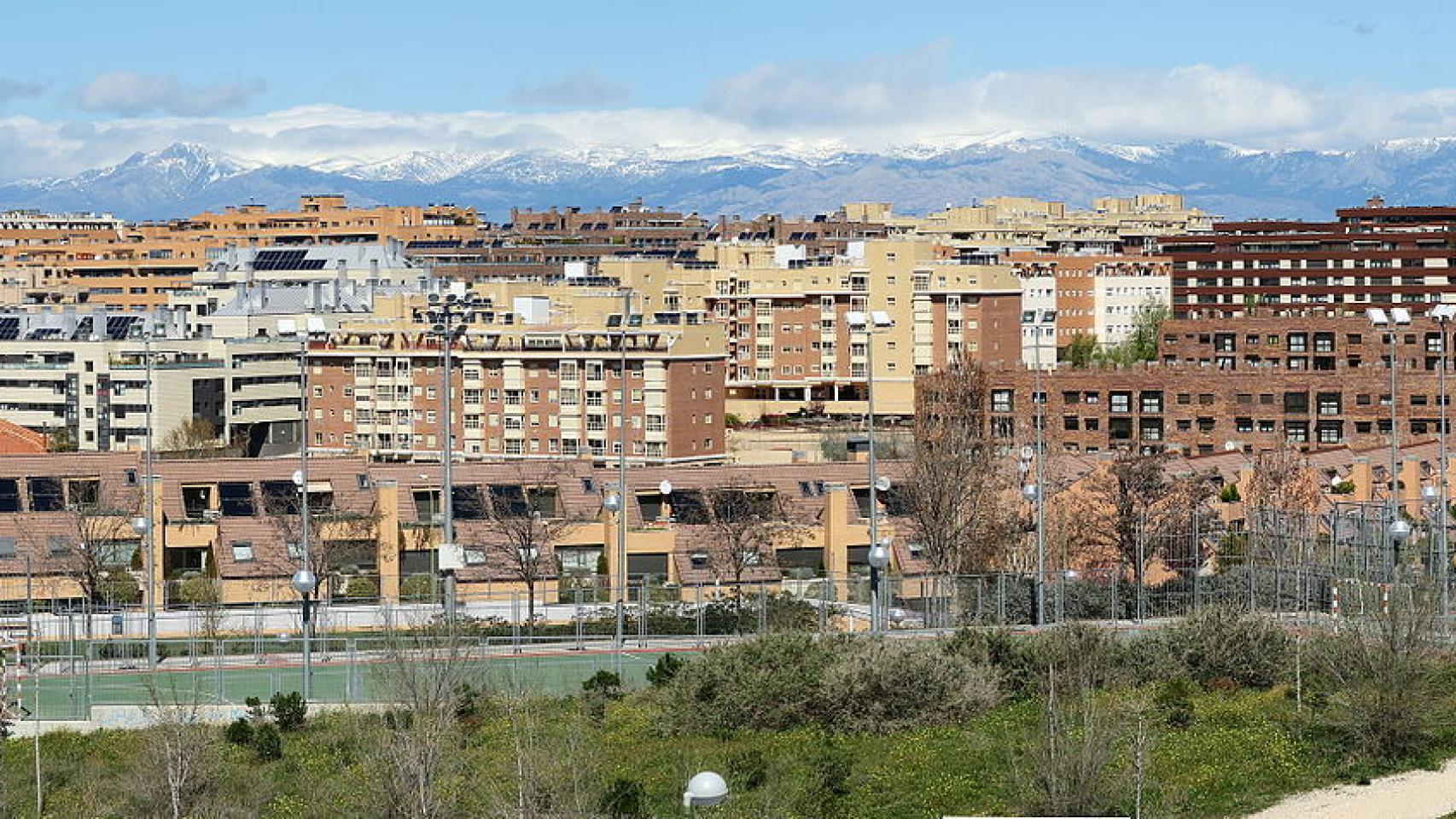 Imagen del barrio de Montecarmelo en Madrid.