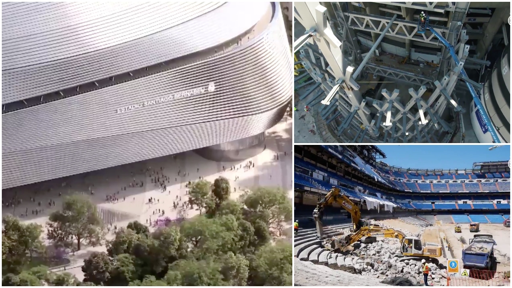 Las obras del Santiago Bernabéu