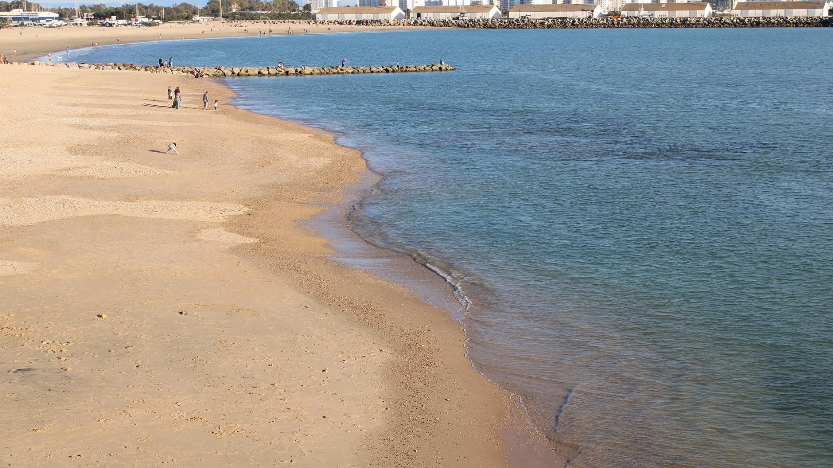 Una de las playas de Puerto de Santa María