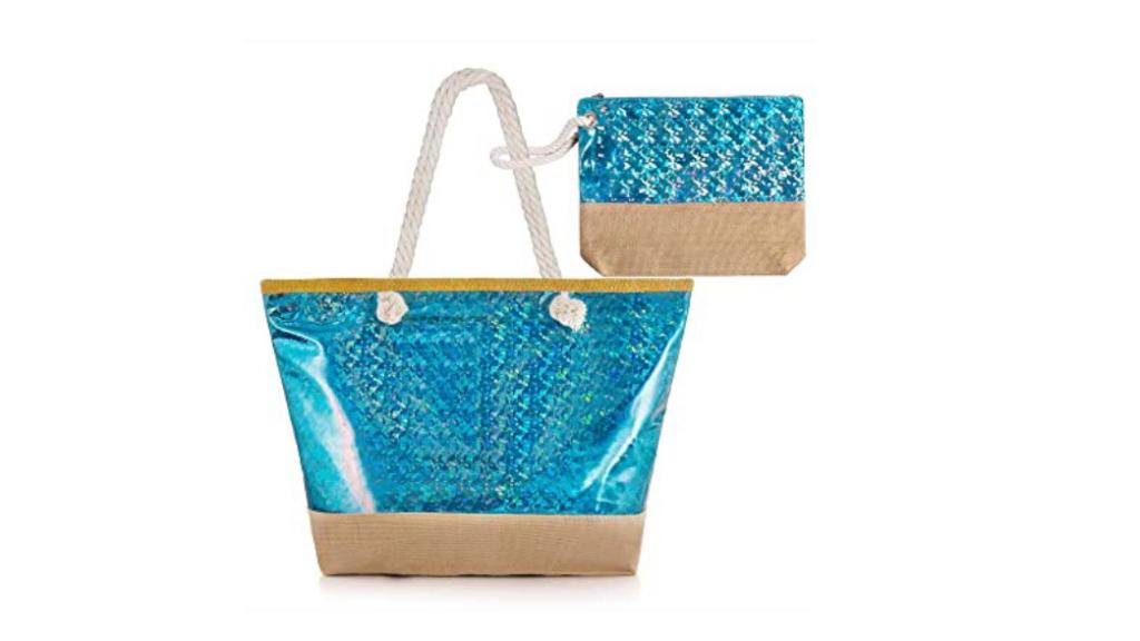 Bolsa de playa brillante