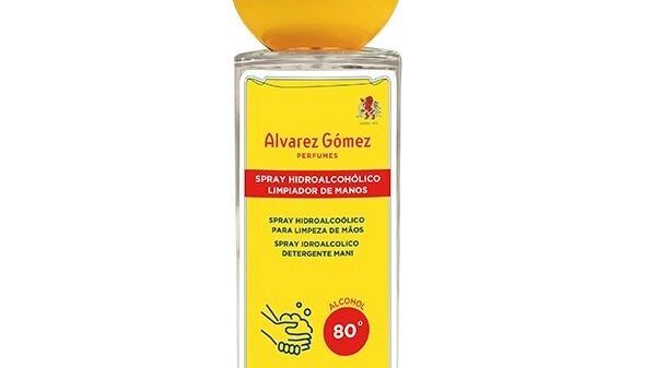 Una de las botellas de gel hidroalcohólico de Álvarez Gómez.